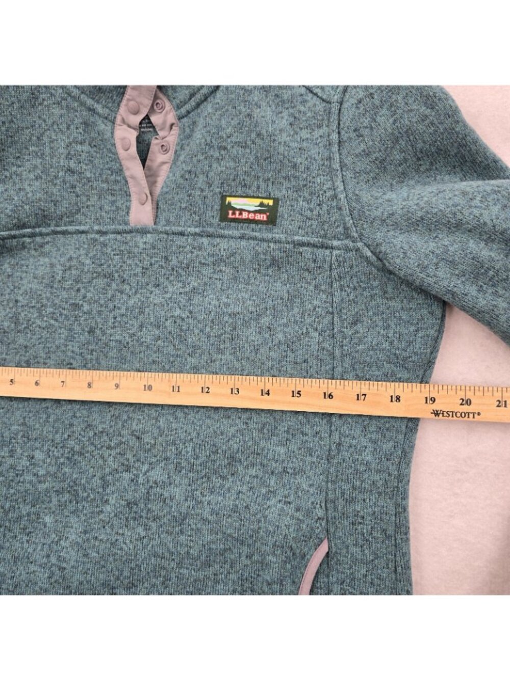 LL Bean Sweater Fleece Pullover Size Small Outdoor Gorpcore Activewear Layering - Picture 5 of 7